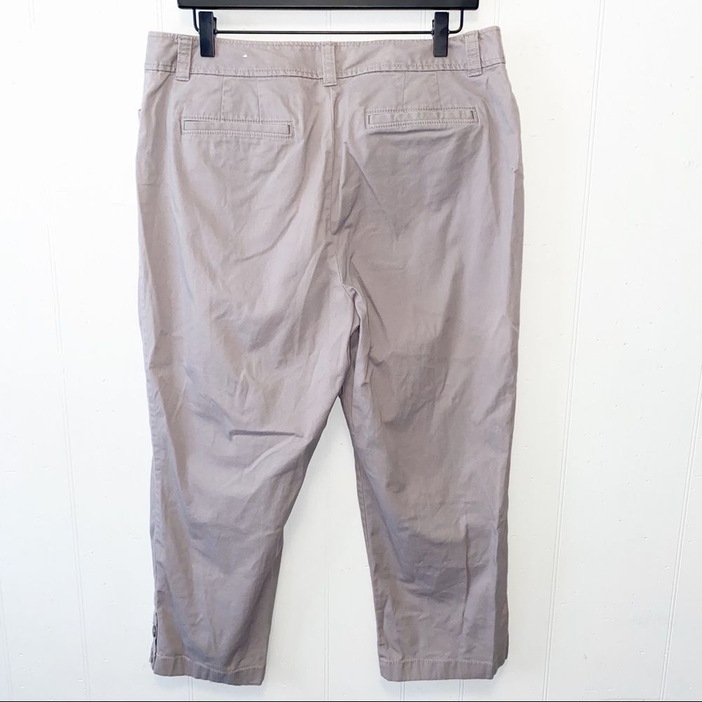 Loft Gray Curvy Crop Pants - Picture 4 of 7